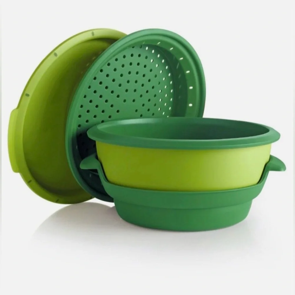 Tupperware SmartSteamer microwave steamer CrystalWave remaking and cookbook plus